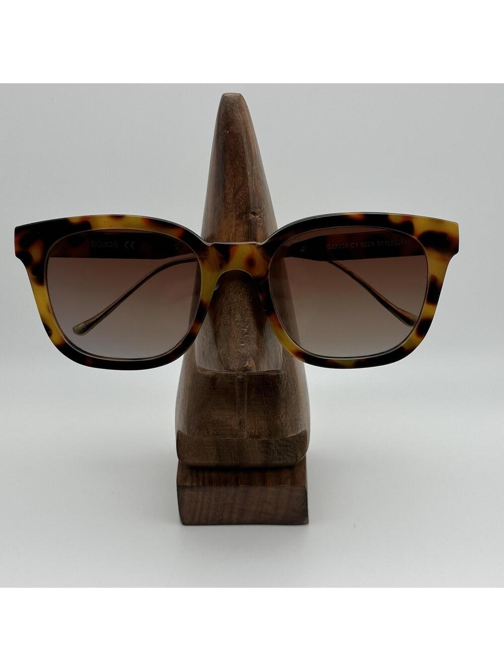SOJOS Tortoiseshell Square Sunglasses Brown Gradient Lenses